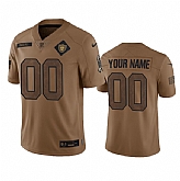 Men's Las Vegas Raiders Active Player Custom 2023 Brown Salute To Service Limited Football Stitched Jersey,baseball caps,new era cap wholesale,wholesale hats